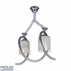 لوستر فنری دو شعله کروم (موعود)