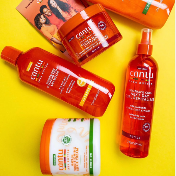 شامپو موی فر کنتو حاوی شی باتر فری سولفات Cantu Cantu Shea Butter Shampoo
