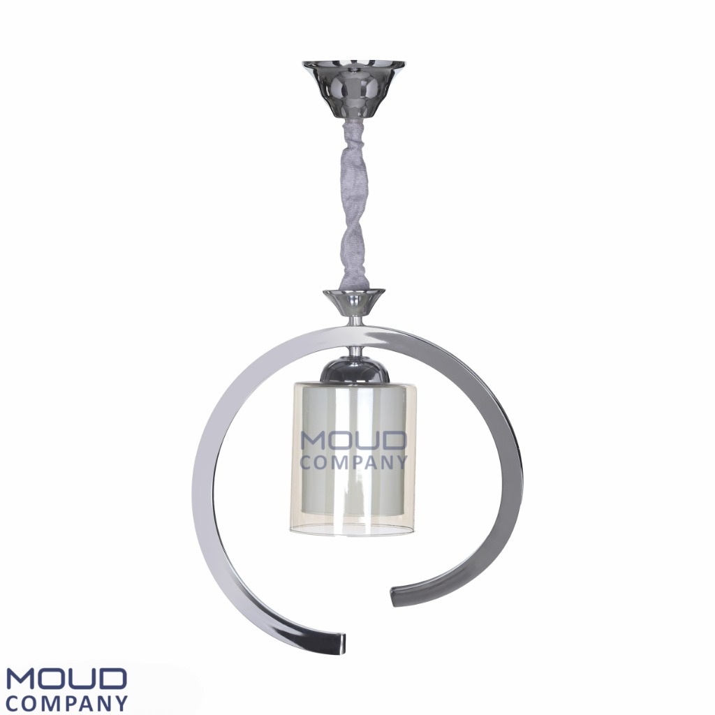 لوستر فنری تک شعله کروم (موعود)