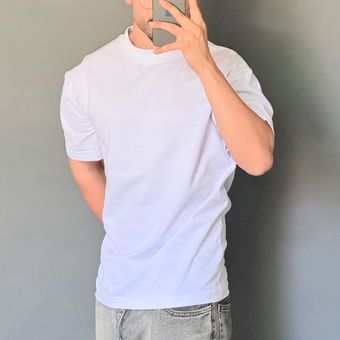 تیشرت ساده پنبه سفید