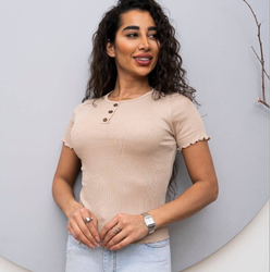 تیشرت دکمه نما ژوژ (فقط عمده)