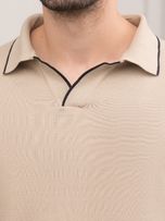 بافت یقه شکاری کرم sh400