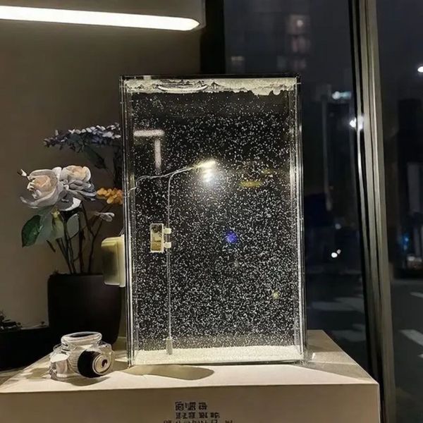 چراغ خواب شب برفی – Snowy Night Light (چراغ تزئینی با منظره برفی)