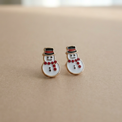 گوشواره مینیمال آدم برفی