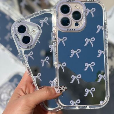 قاب آینه ای پاپیون دار با محافظ لنز