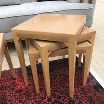 میز وسط مربع چوب راش پارمیدا