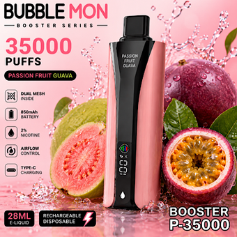 پاد 35000 یکبار مصرف بابل مون 35 هزار پاف پشن فروت گواوا | Bubble mon Passion Fruit Guava