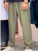 شلوار اسلش میله ای سبز