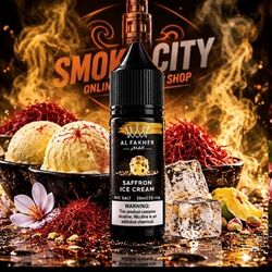 سالت نیکوتین الفاخر بستنی زعفرانی حجم 30 میل و نیکوتین 25 | Al Fakher Saffron Ice Cream