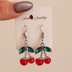 گوشواره گیلاس دوتایی