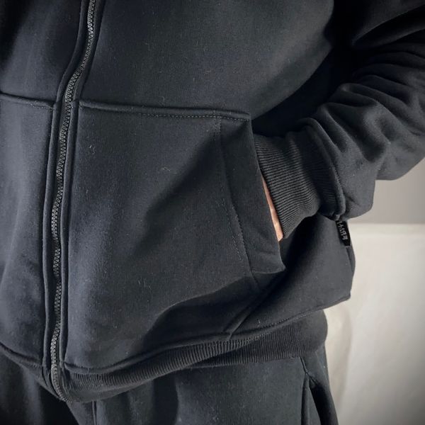 831- سویشرت بیسیک مشکی سه نخ پنبه