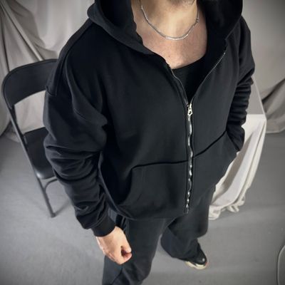 831- سویشرت بیسیک مشکی سه نخ پنبه