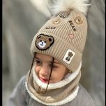 کلاه و شال گردنی فول خرسی