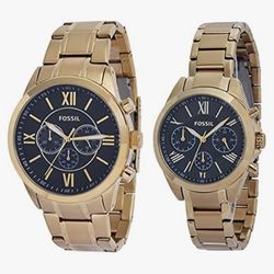 ست ساعت مچی مدرن یونیسکس مدل کوریر courier Fossil BQ2400SET