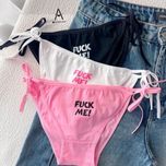 شورت فانتزی بغل گره ای چاپی FUCKME