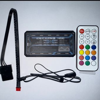 هاب کنترلر فن ARGB 6pin همراه کنترل IR
