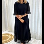 پلیسه ساده مشکی