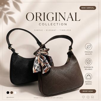 کیف چرم مصنوعی اسکراف دار