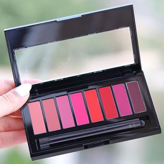 پالت رژ لب مدل 8 رنگ mayblin