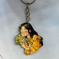 جاکلیدی چوبی دختر (طرح جور)