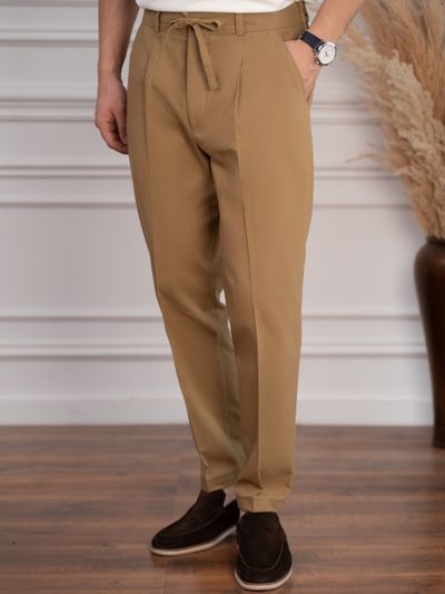 شلوار بندک دار نسکافه ای (p279)