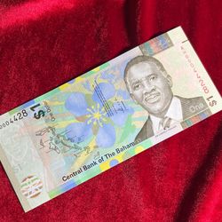 اسکناس 1 دلار باهاماس 2024 رفرش کالر