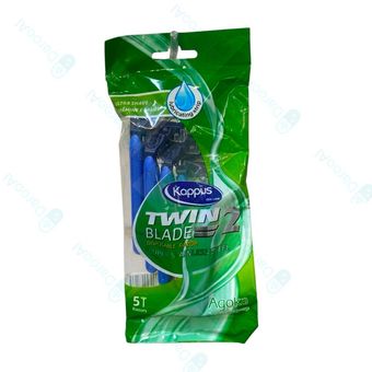 کاپوس خودتراش دو لبه صابون دار 5 عددی