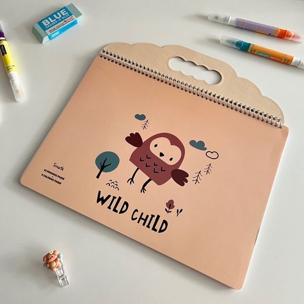 دفتر نقاشی بزرگ (سیمی و دستگیره دار)