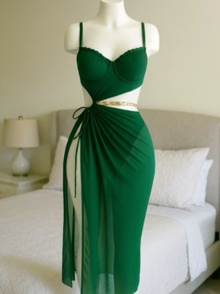 لباس خواب سه تکه زنجیردار