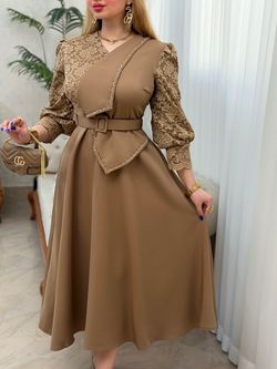 پیراهن مازراتی آستین دانتل 3676