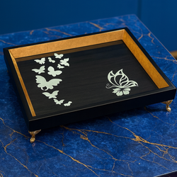 سینی طرح پروانه لوکس