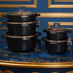 سرویس قابلمه 10 پارچه UCC LIFE مشکی