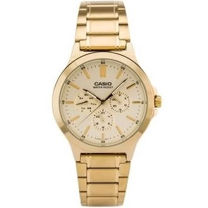 ساعت مچی کاسیو مدل MTP-V300G-9AUDF با بند استیل