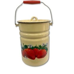 دبه روغن لعابی 6 کیلویی طرح توت فرنگی کد 181