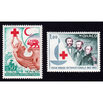 تمبر صلیب سرخ موناکو 1963 سری کامل