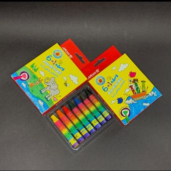 پاستل روغنی 6 رنگ آریا (مداد شمعی)