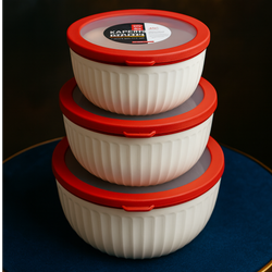 ظرف نگهدارنده کاپریس مدل پرایم مجموعه 3 عددی قرمز