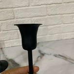 شمعدان فلزی سه عددی مشکی مدل ستا