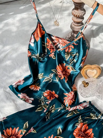 ست تاپ و شلوار ساتن لورنزا