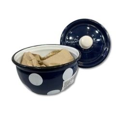 کاسه لعابی درب دار رنگ سرمه ای کد 203