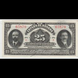 اسکناس 25 سنتاوس مکزیک 1915