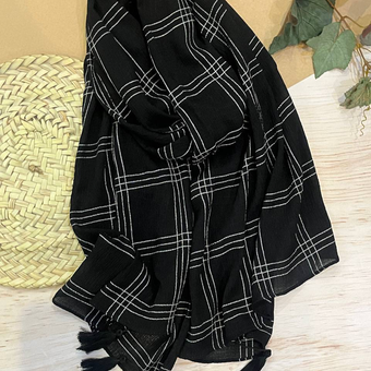 شال زارا پارچه سی اسکارف بسته بندی 10 عددی