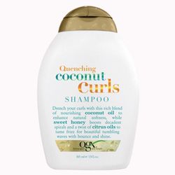 شامپو فری سولفات نارگیل مخصوص موی فر او جی ایکس  OGX Coconut Curls Shampoo حجم 385 میل