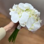 دسته گل عروس رز و ارکیده ترکیبی ترند و لاکچری