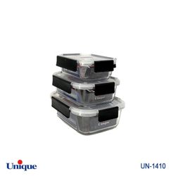 ظروف فریزری 3 تیکه یونیک مشکی