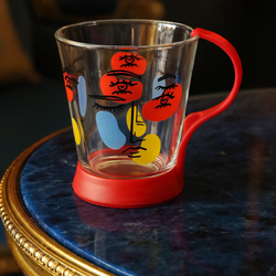 1دست 6 عددی لیوان دسته رنگی 270 میل اوشن Oceania