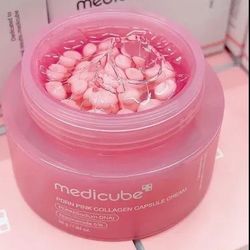 کرم کپسولی PDRN و کلاژن صورتی مدیکیوب