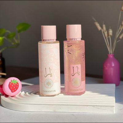 بادی اسپلش yamanfen رایحه یارا صورتی اورجینال