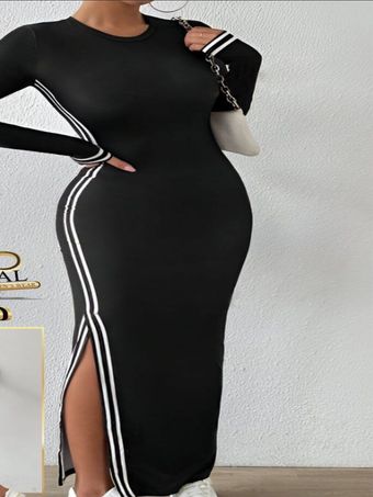 پیراهن ماکسی نواردوزی بغل چاک