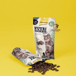 تشویقی گربه جیم کت GimCat Nutri Pockets – با کت‌نیپ (نعناع گربه‌ای) 60 گرمی
